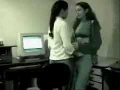 On concealed camera, my adorable workplace boyfrend was seen engaging in lesbian delight.
